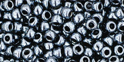 TOHO Round 8/0 Tube 2.5" Metallic Hematite