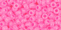 TOHO Seed Beads Round 8/0 Tube 2.5" Ceylon Hot Pink