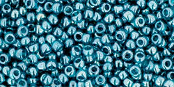 TOHO Seed Beads Round 11/0 Tube 2.5&quot; : Transparent Lustered Teal