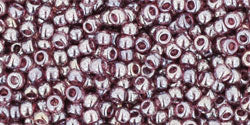 TOHO Seed Beads Round 11/0 Tube 2.5&quot; Transparent Lustered Med Amethyst