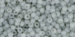 TOHO Seed Beads Round 11/0 Tube 2.5&quot; Ceylon Frosted Smoke