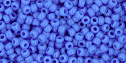 TOHO Seed Beads Round 11/0 Tube 2.5&quot;Opaque Cornflower
