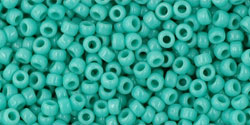 TOHO Seed Beads Round 11/0 Tube 2.5&quot; Opaque Turquoise