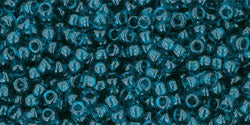 TOHO Seed Beads Round 11/0 Tube 2.5&quot; Transparent Capri Blue
