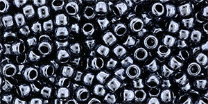 TOHO Seed Beads Round 11/0 Tube 2.5" Metallic Hematite