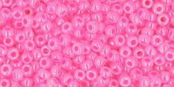 TOHO Round 11/0 Tube 2.5&quot; : Ceylon Hot Pink
