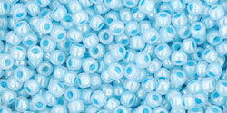 TOHO Seed Beads Round 11/0 Tube 2.5&quot; Ceylon Forget Me Not