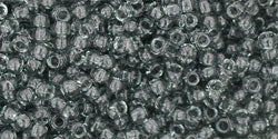 TOHO Seed Beads Round 11/0 Tube 2.5" Transparent Gray