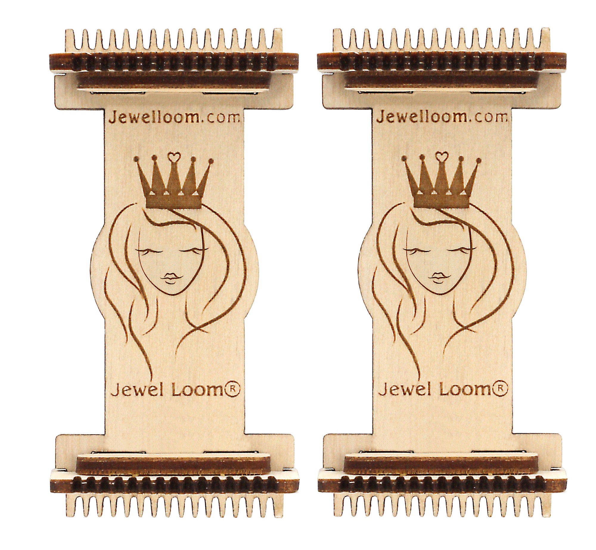 Jewel Loom Wood Bead Loom for Earrings 2 pack