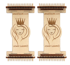 Jewel Loom Wood Bead Loom Earrings 2 pack