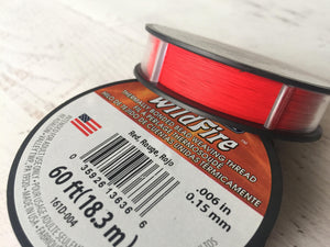Wildfire Thread Red .006 20 yards
