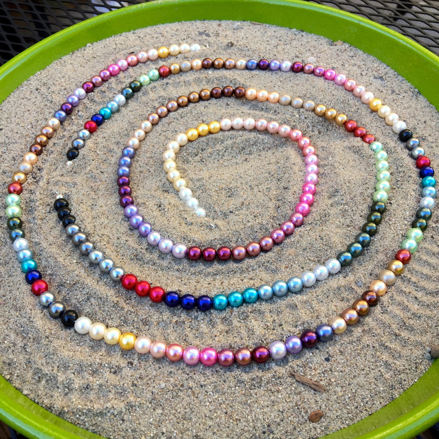 Czech Glass Pearls, 6mm Round, Peach Grey 32 pieces pieces