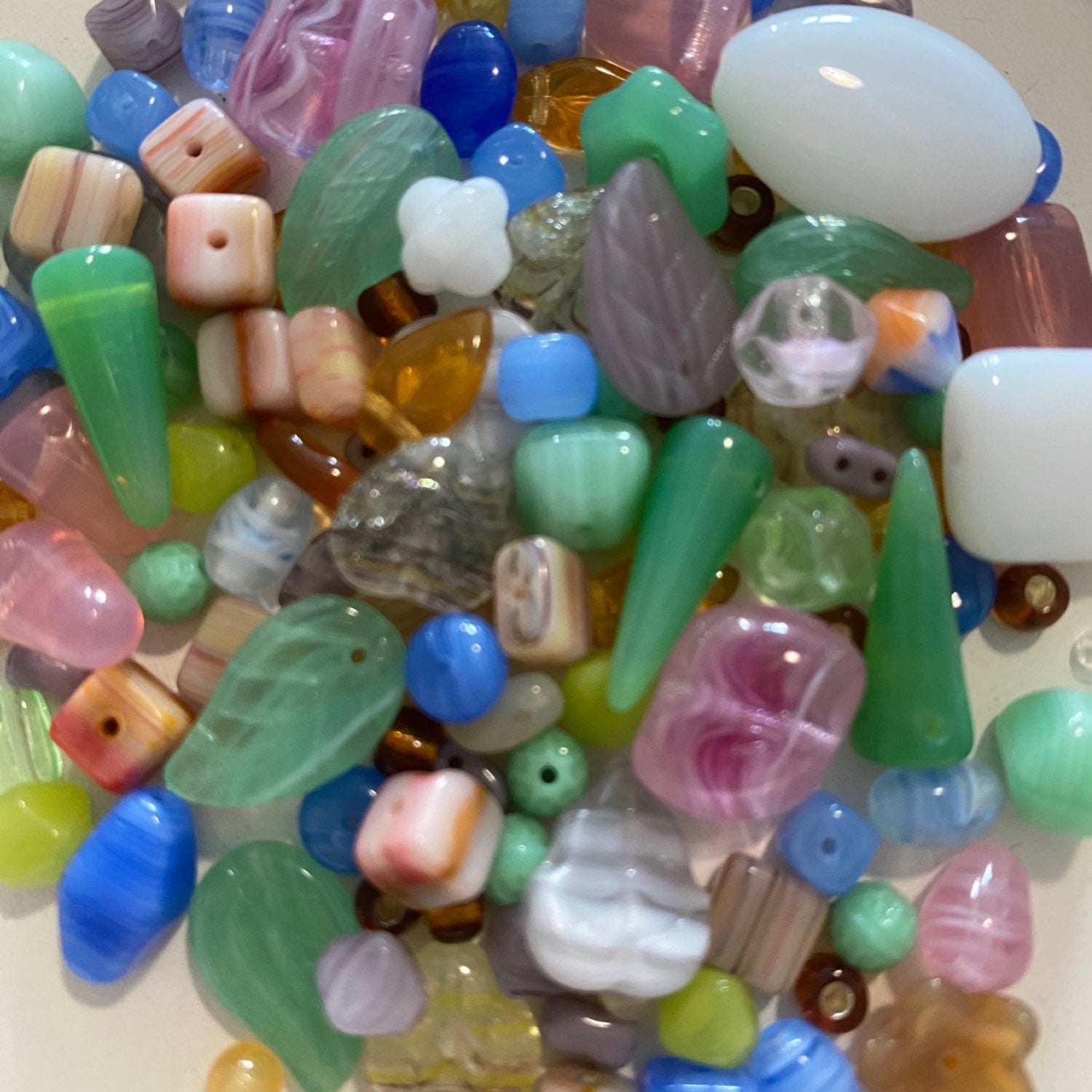 Bead Mix Czech Glass Approx 40grs Downtown Palm Springs for Jewelry Making